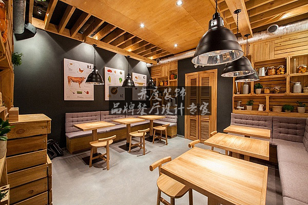 案例 餐饮空间 西餐厅【赤度装饰】小清新的simple西餐厅设计方案